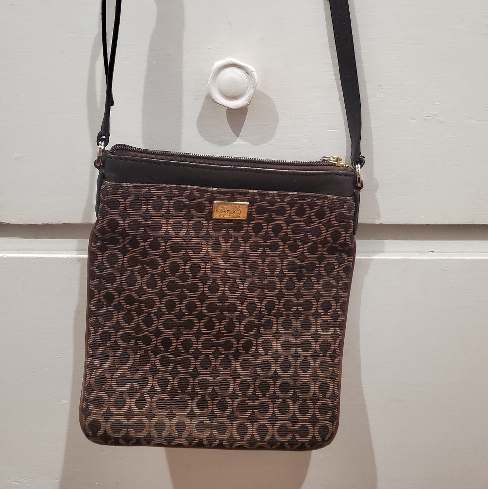 Coach Brown Patterned Crossbody Bag